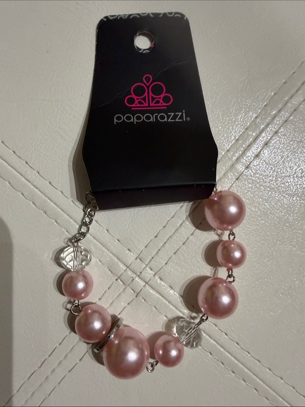 paparazzi Pink Pearl Beaded Bracelet